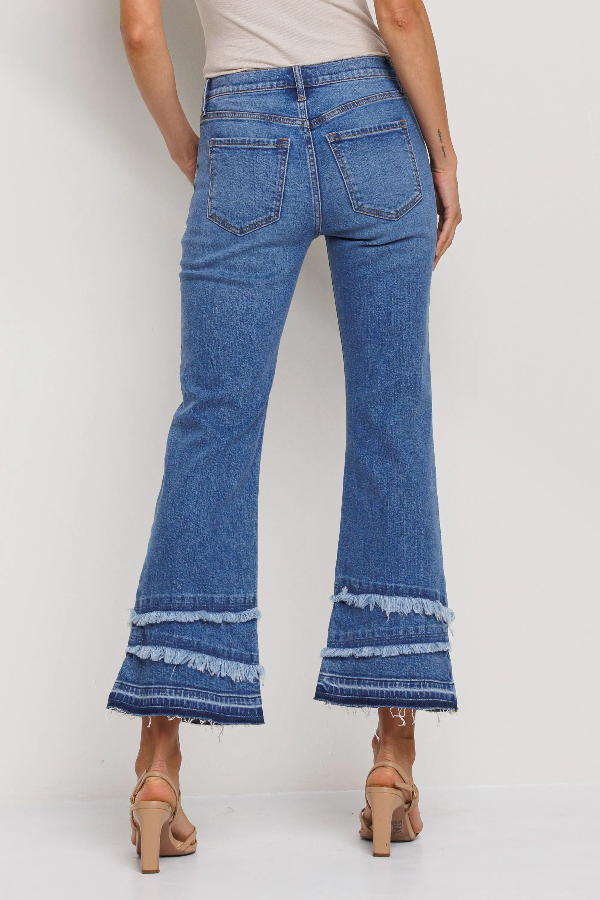 Ankle Kick with a flare jeans