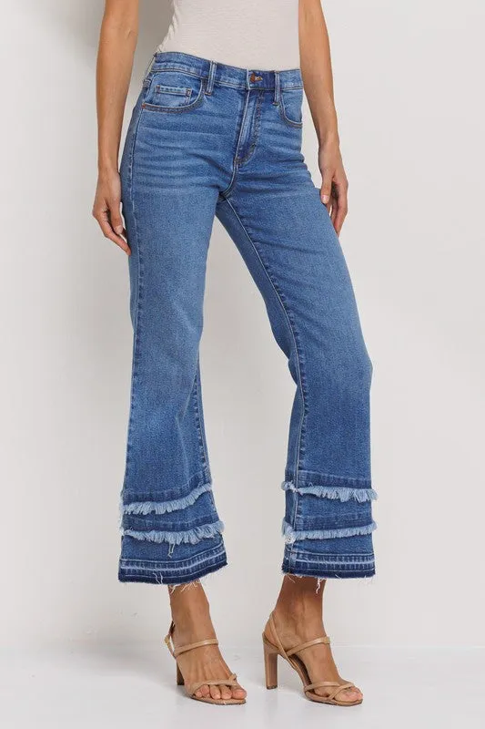 Ankle Kick with a flare jeans