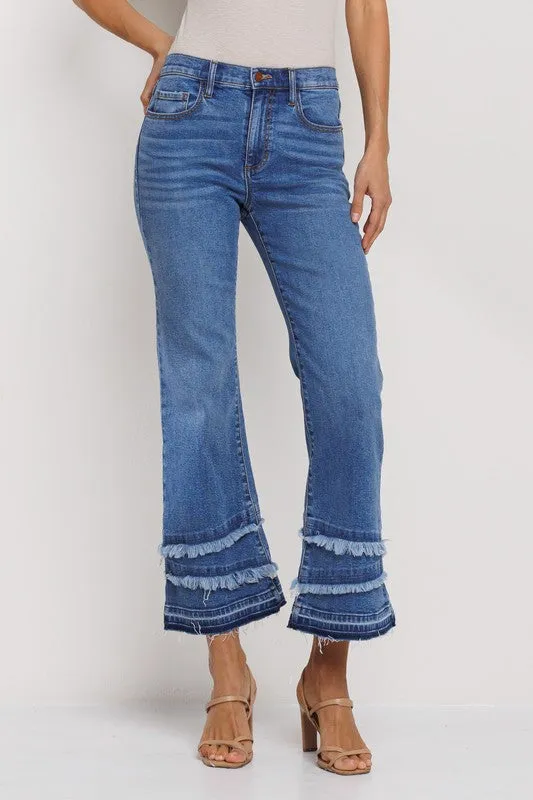 Ankle Kick with a flare jeans