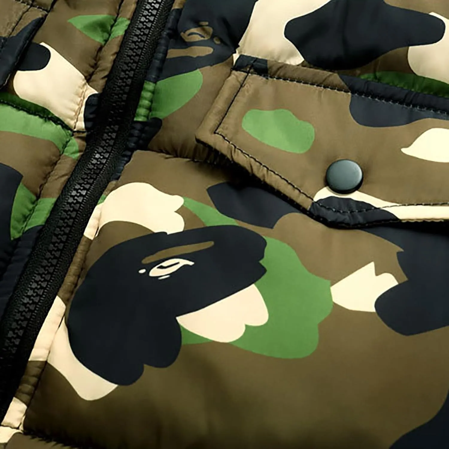 Boys Girls Long Heavyweight Hooded Puffer Jacket Camouflage Winter Coat Kids Insulated Parka with Fur Hood Down Coat