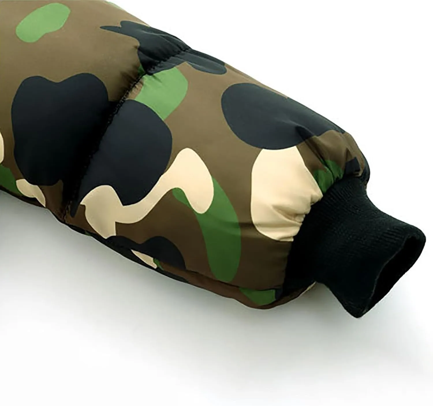 Boys Girls Long Heavyweight Hooded Puffer Jacket Camouflage Winter Coat Kids Insulated Parka with Fur Hood Down Coat