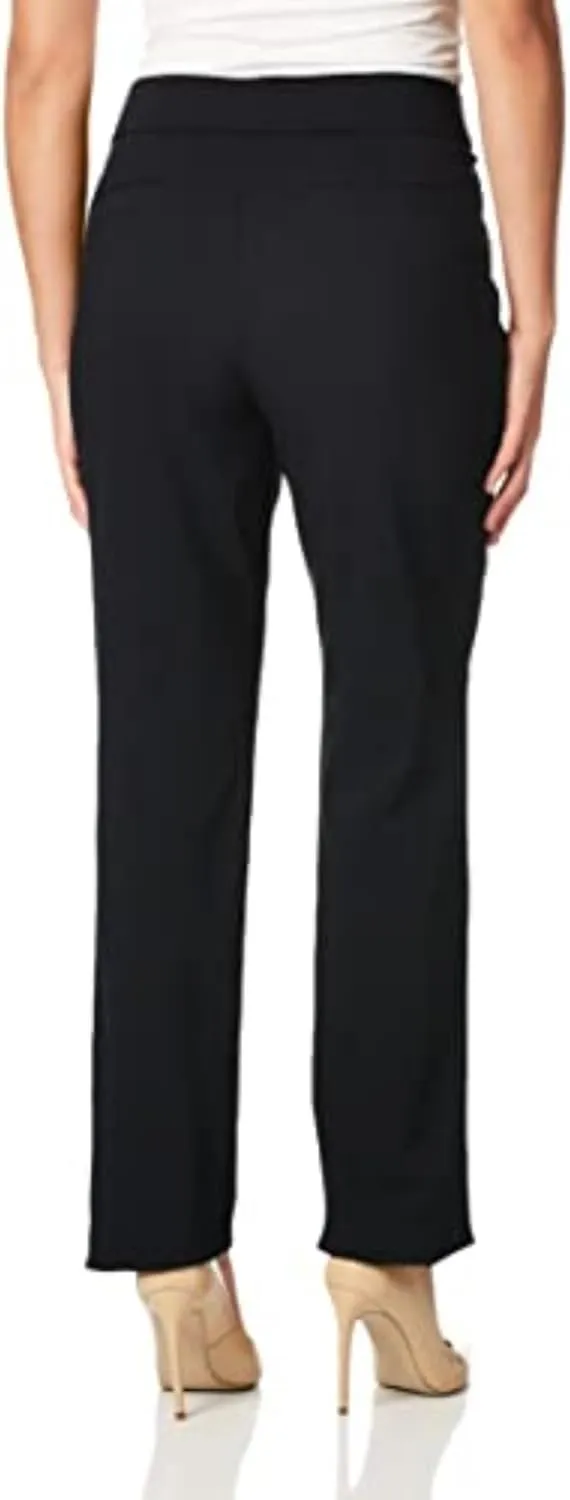 Briggs New York Women's Super Stretch Millennium Welt Pocket Pull on Career Pant (Average & Short & Tall Length)