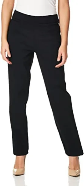 Briggs New York Women's Super Stretch Millennium Welt Pocket Pull on Career Pant (Average & Short & Tall Length)