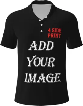 Custom Shirts for Men Customized Polo Shirts with Logo Text Photo Design Your own Valentine's Day Gift
