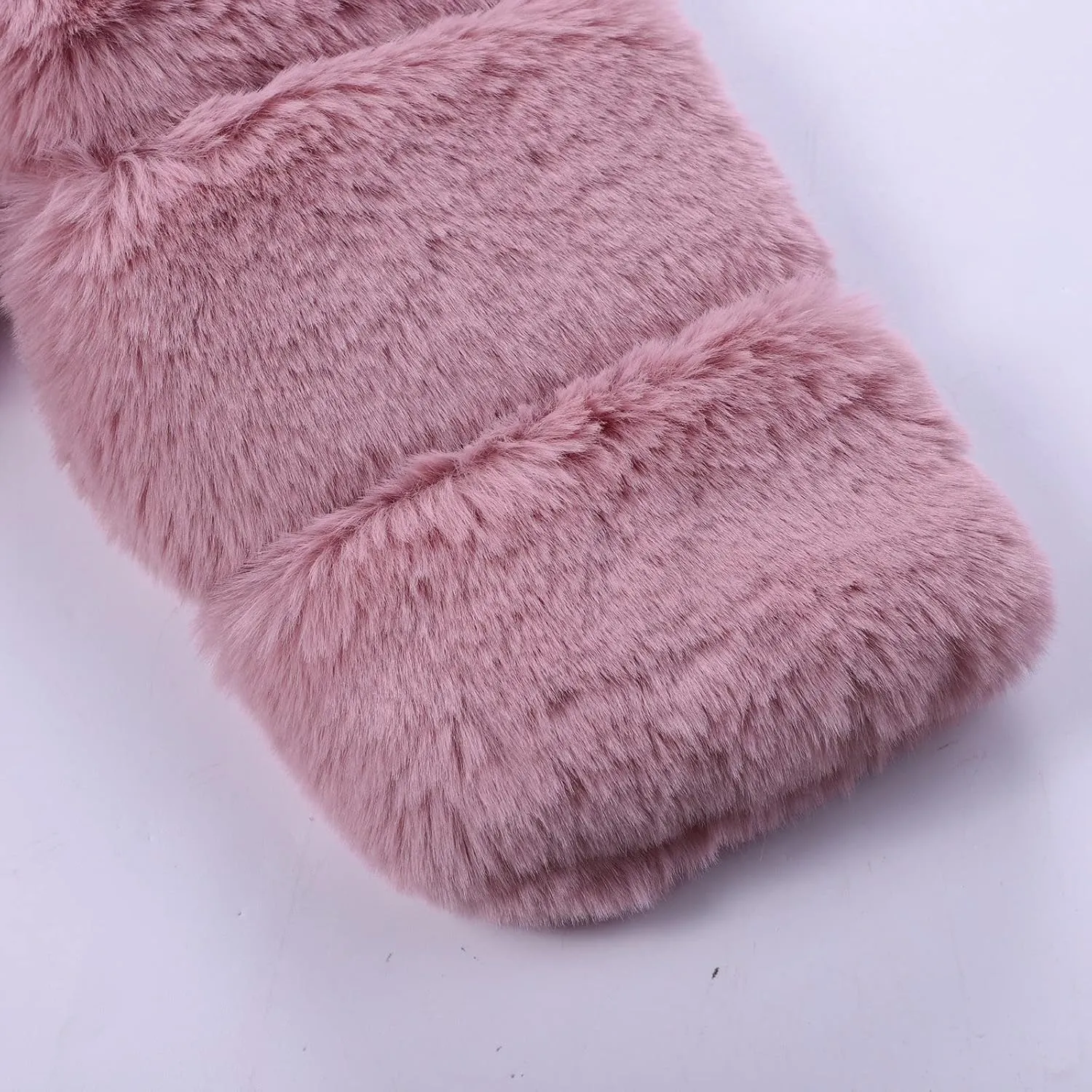 Girls Faux Fur Jacket Plush Sherpa Teddy Coat with Hood Toddler Winter Coats Warm Fuzzy Jackets Trendy Outwear