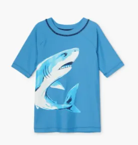 Hatley Boys Deep Sea Shark Short Sleeve Rashguard