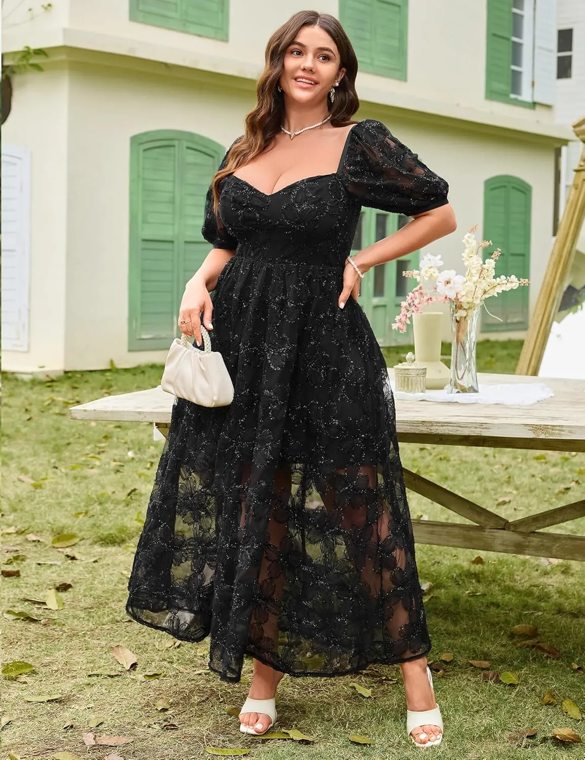 Lace Dresses for Women 2025 Elegant Classy Wedding Guest Cocktail Semi Formal Party Evening Floral Dresses