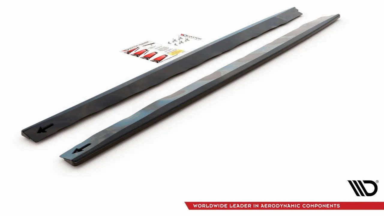 Maxton Design - SIDE SKIRTS DIFFUSERS FORD MUSTANG MK6 FACELIFT (2017-)