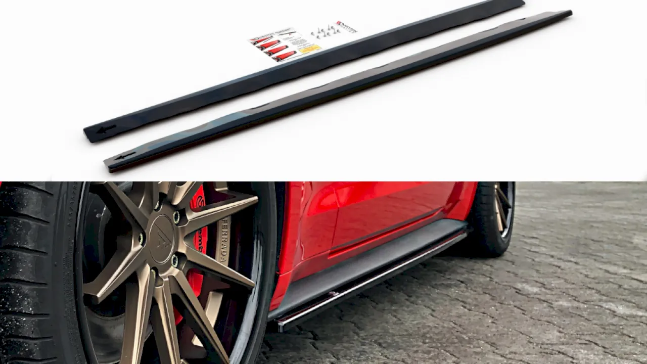 Maxton Design - SIDE SKIRTS DIFFUSERS FORD MUSTANG MK6 FACELIFT (2017-)
