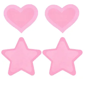 Peekaboo Glow-In-The-Dark Nipple Pasties Hot Pink