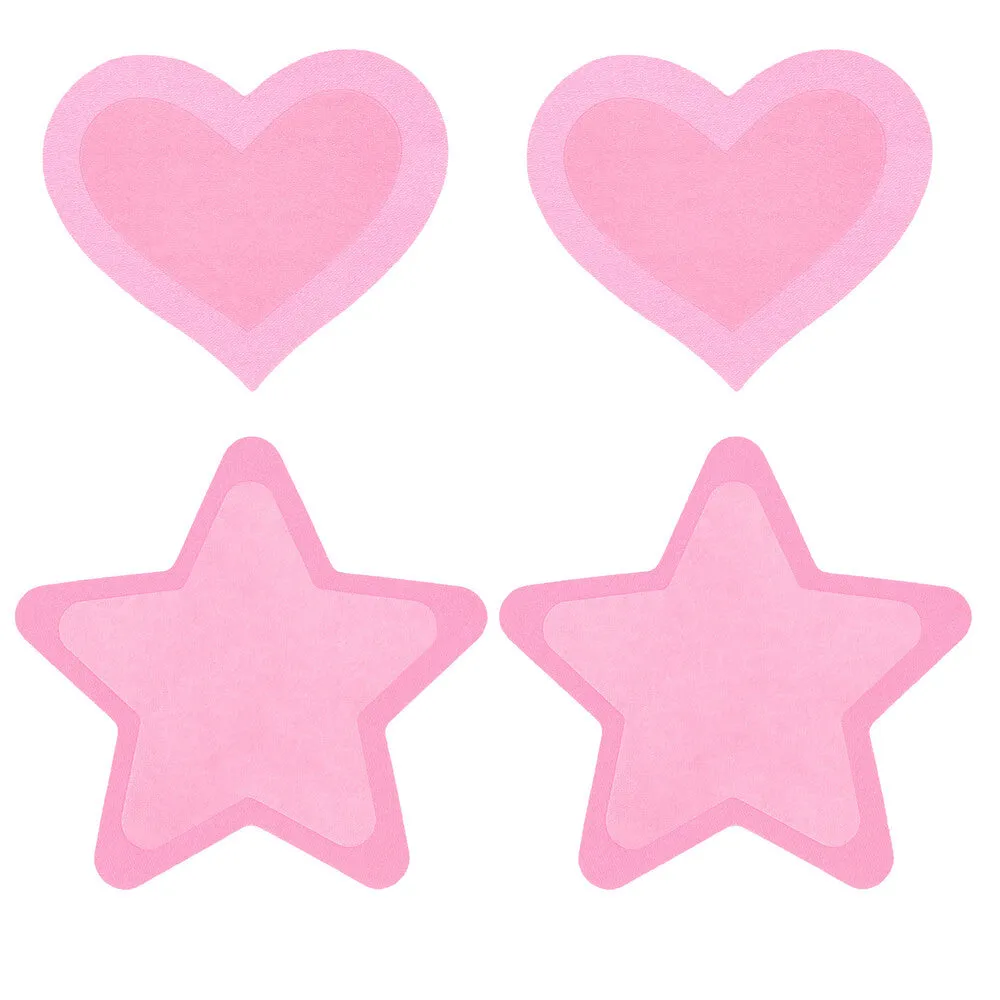 Peekaboo Glow-In-The-Dark Nipple Pasties Hot Pink