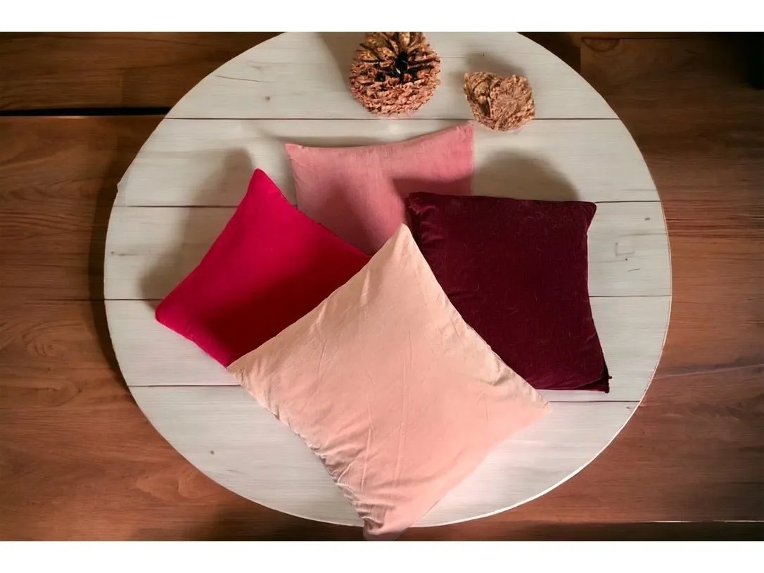 PINK -  Cotton Dressmaking Velvet / Velveteen Fabric  by Truly Sumptuous for Crafts, Cushion, Costume * more....t