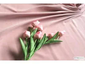 PINK -  Cotton Dressmaking Velvet / Velveteen Fabric  by Truly Sumptuous for Crafts, Cushion, Costume * more....t