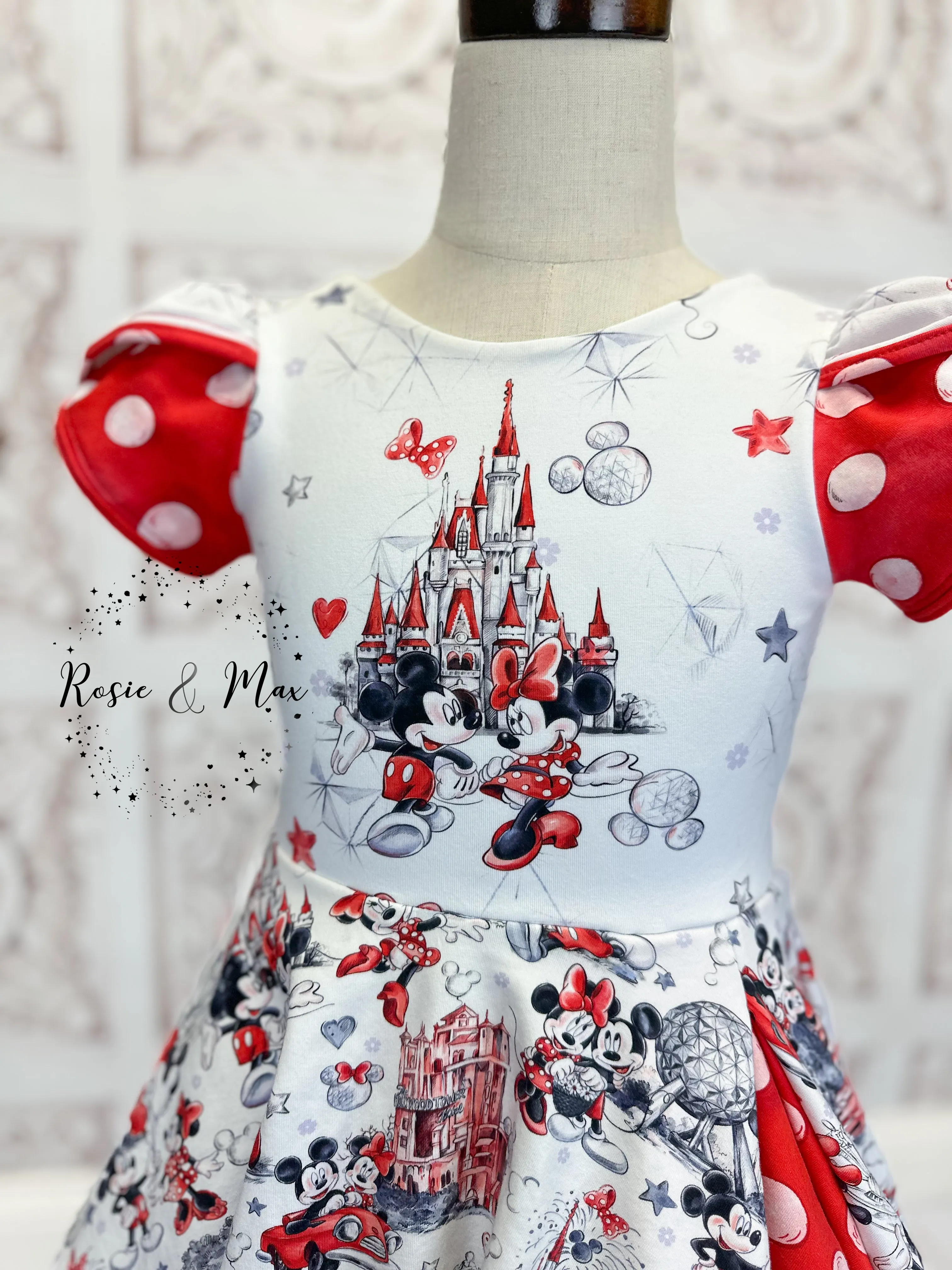 PREORDER - Mouse Park Day - Peek-a-Boo Dress