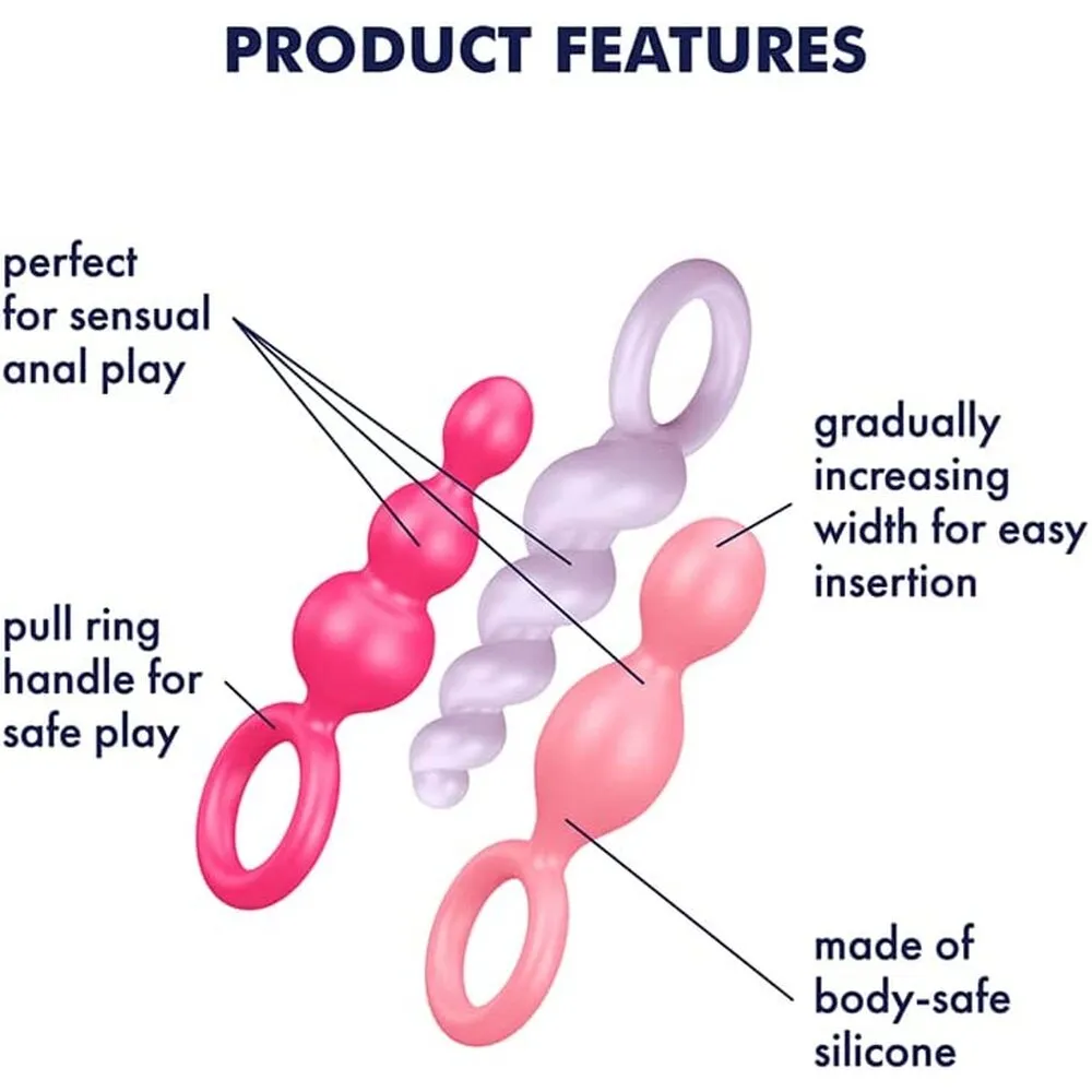 Satisfyer Booty Call Anal Plug Set Multicolour 3 Pieces