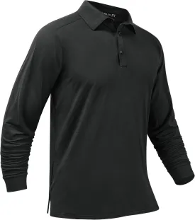 TAPULCO Mens Quick Dry Golf Shirts Casual Athletic Stretch Sports Polo Collared T-Shirts