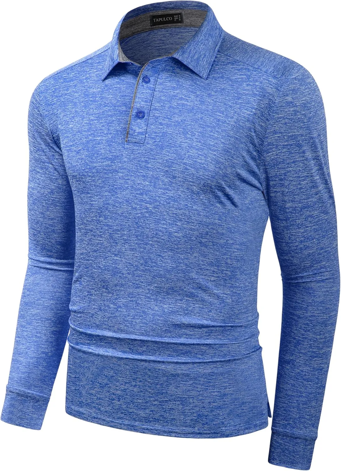 TAPULCO Mens Quick Dry Golf Shirts Casual Athletic Stretch Sports Polo Collared T-Shirts