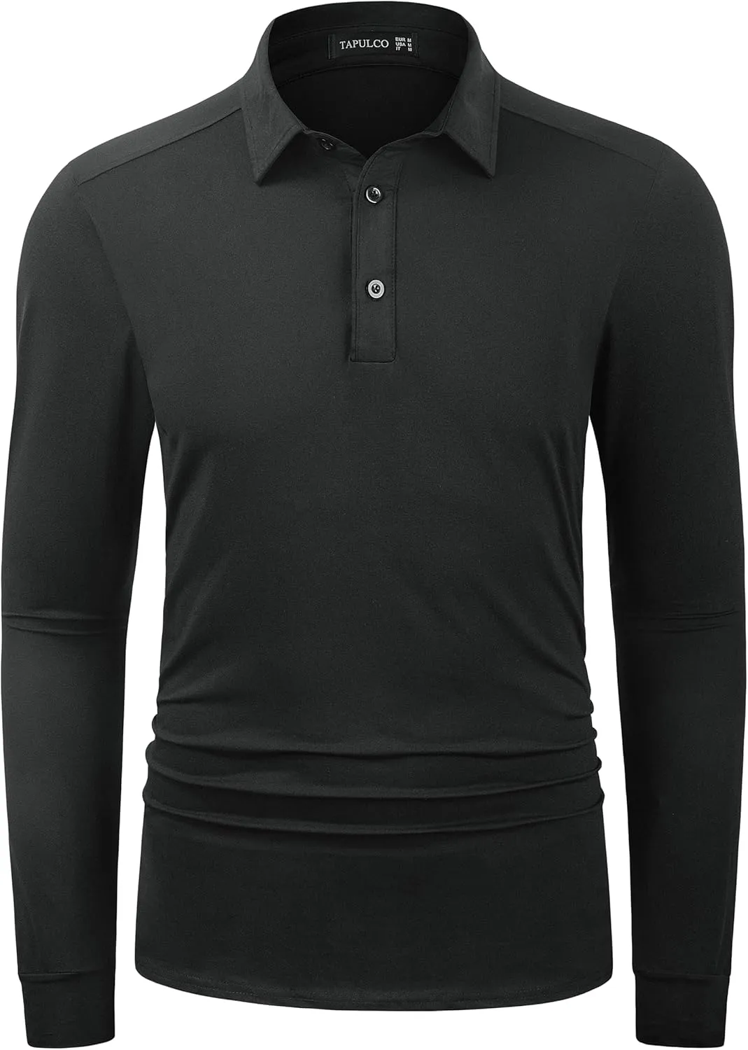 TAPULCO Mens Quick Dry Golf Shirts Casual Athletic Stretch Sports Polo Collared T-Shirts